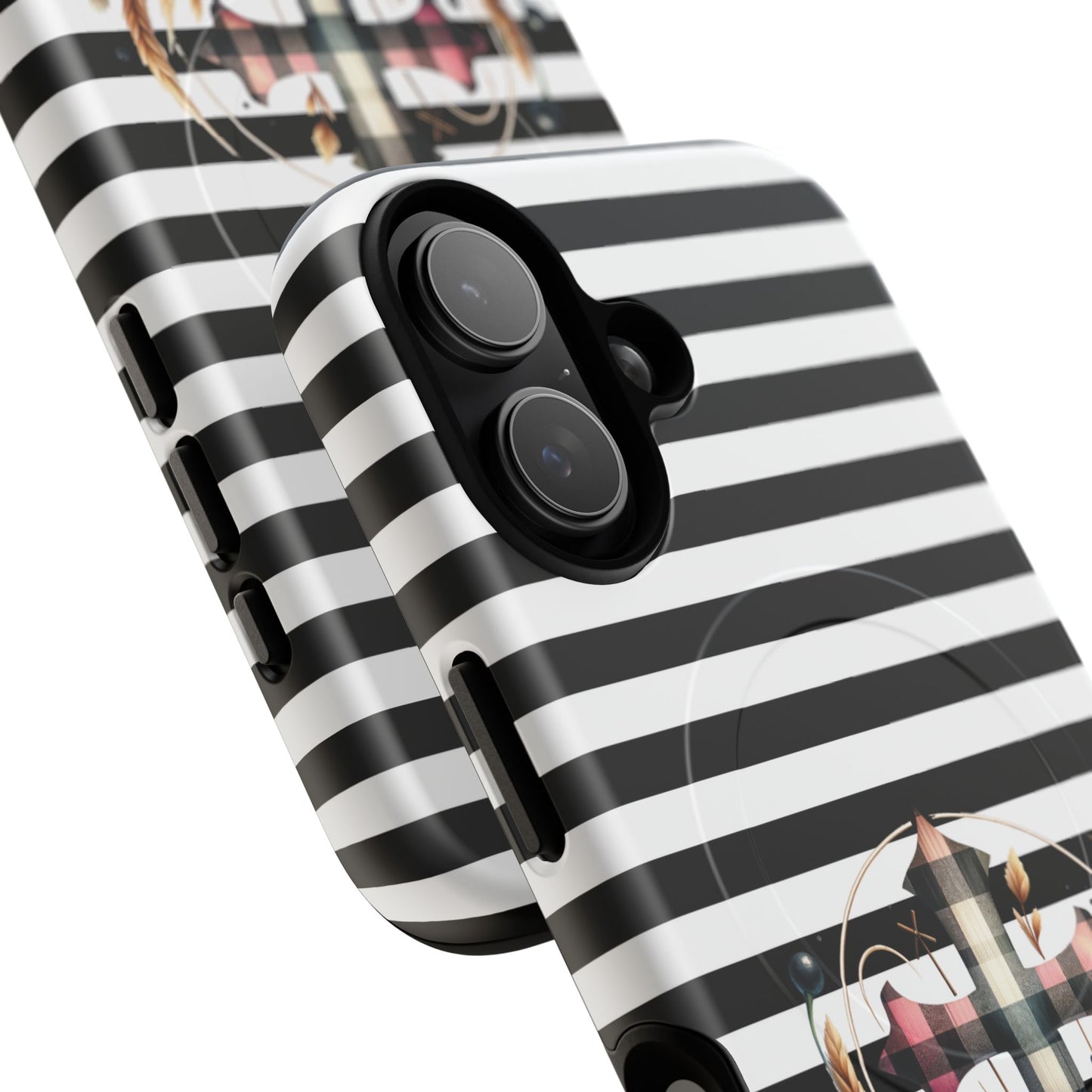 Striped in His Glory iPhone Case, Tough Magnetic Phone Protector, MagSafe iPhone Cover, Durable Case for Everyday Use, Gift for Nature Lovers, Vibrant Design.