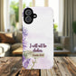 Floral Inspirational Tough iPhone Magnetic Case, Psalm 16:8 Gift, Faith Gift, MagSafe® iPhone® Tough Case, iPhone 14, iPhone 15, iPhone 16, Pro, Pro Max, Plus