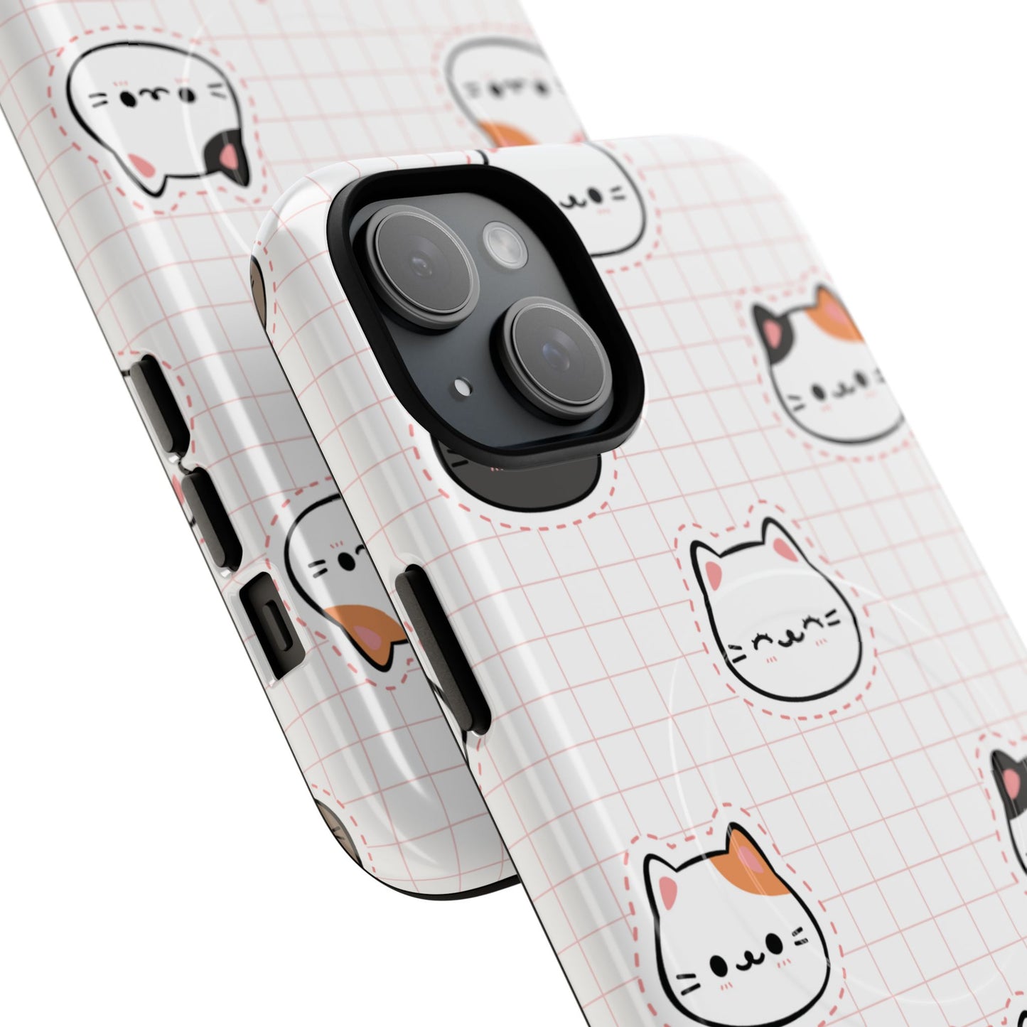 Cute Cat Tough Magnetic Case, iPhone Cover, Cat Lover Gift, Cute Cat Accessories, Pet-Themed iPhone Case