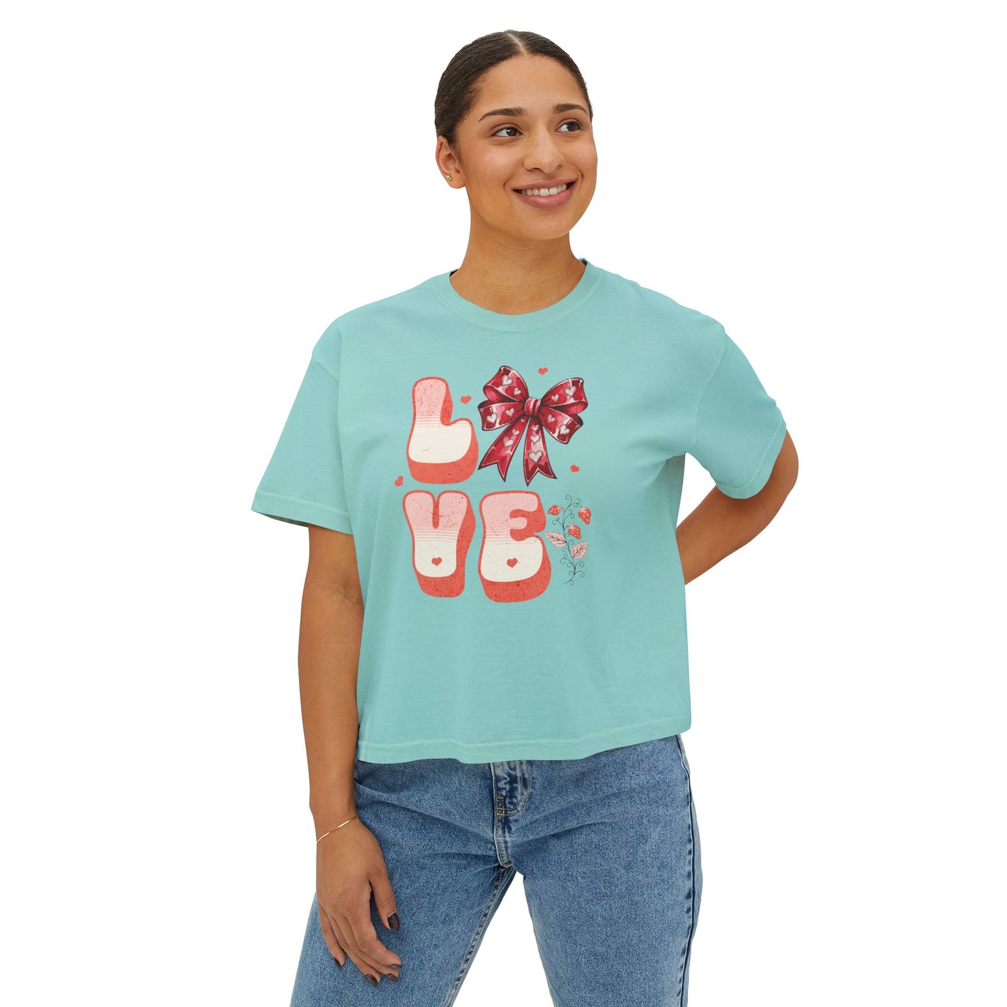 LOVE Coquette Women's Boxy Tee