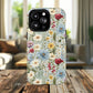 Meadow Whispers Tough iPhone Magnetic Case, Durable iPhone Protection, MagSafe Compatibility Phone Gift for Her, Spring Vibes, Modern Floral Design, Unique Gift Idea