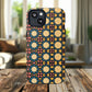 Celestial Spice Tiling Colorful Tough Magnetic iPhone Case, Unique iPhone Cover, Artistic Mobile Shell, Durable Design Accessory, Trendy Gift Idea, MagSafe® iPhone Case.