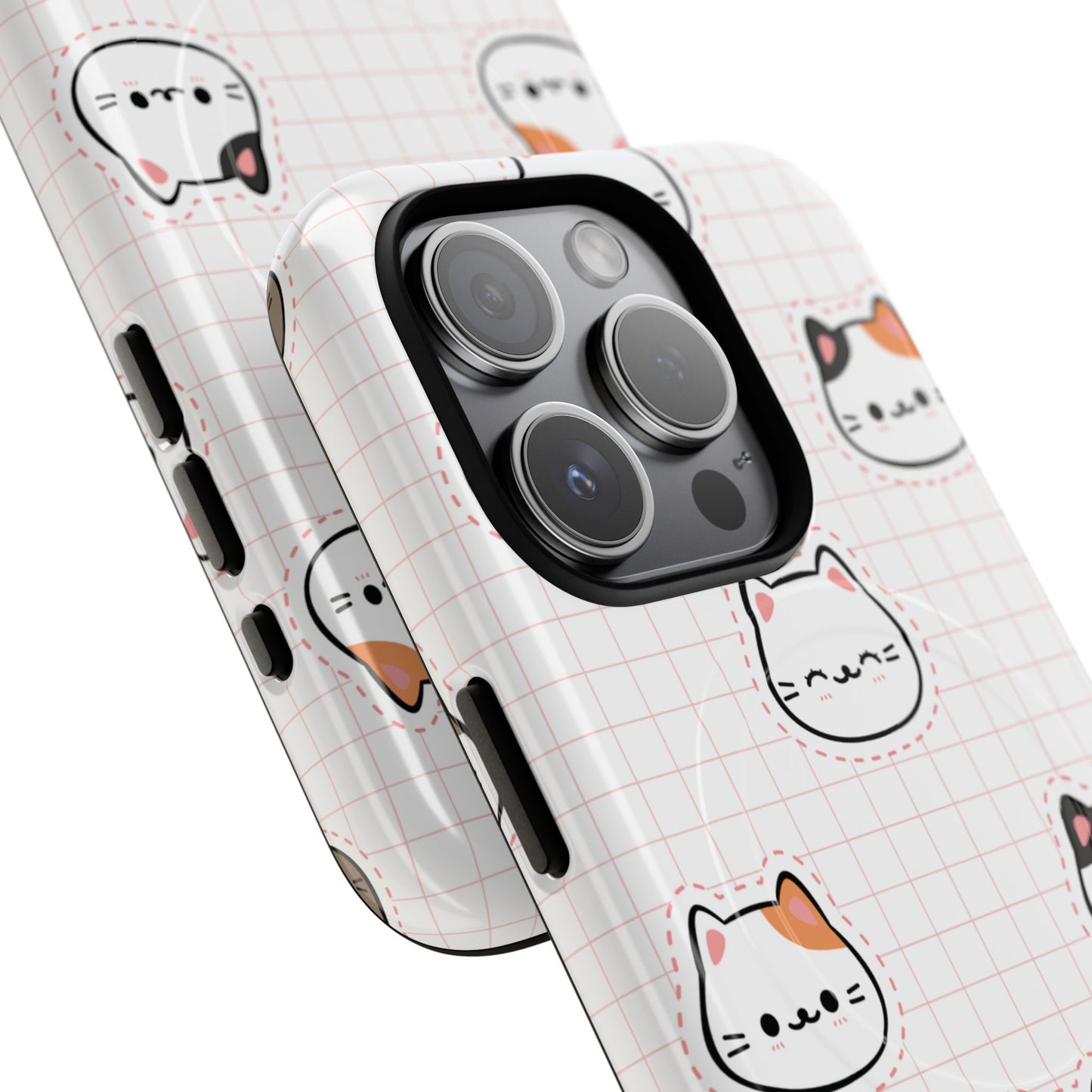 Cute Cat Tough Magnetic Case, iPhone Cover, Cat Lover Gift, Cute Cat Accessories, Pet-Themed iPhone Case