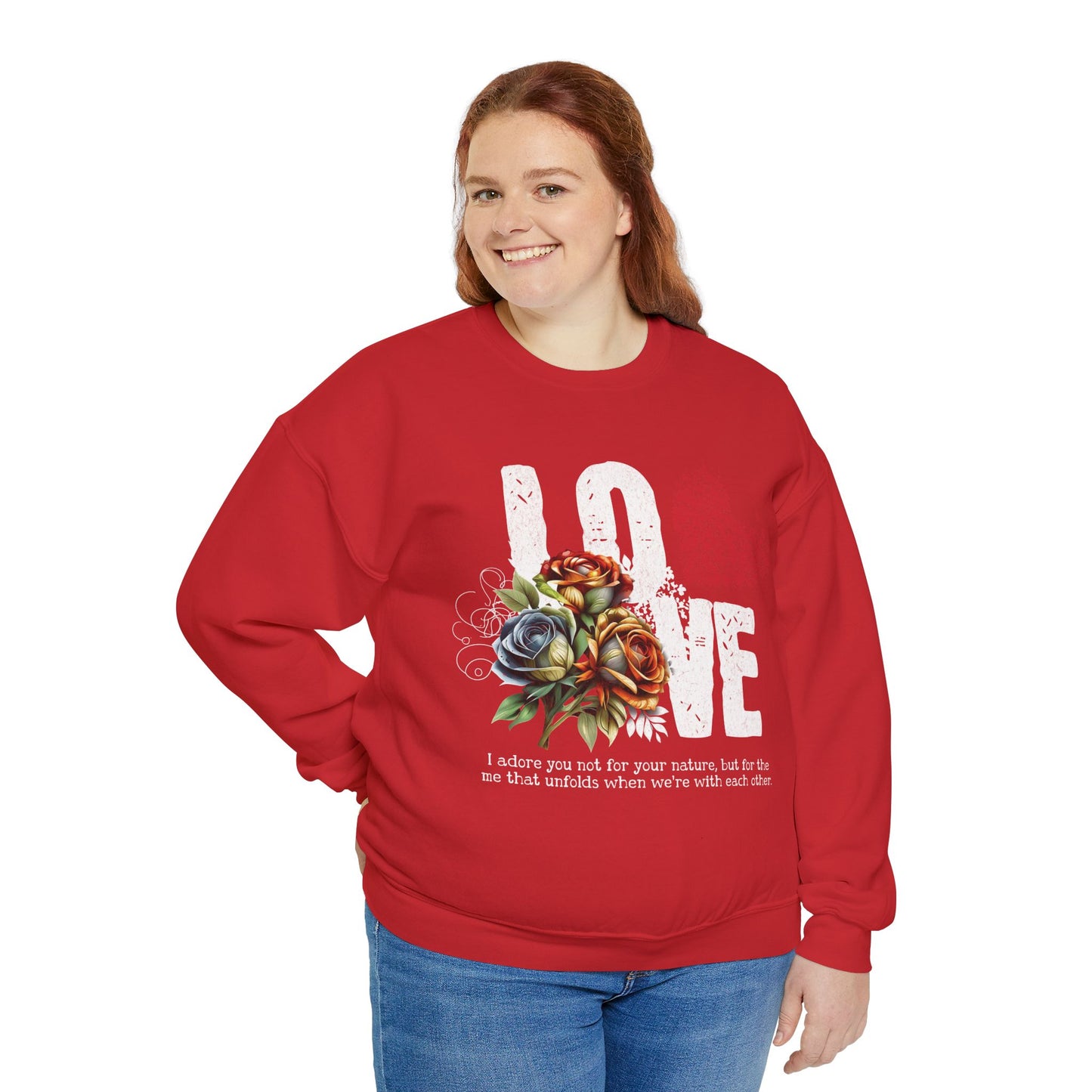 LOVE always Valentines Unisex Heavy Blend Crewneck