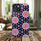 Midnight Mandala Bloom Tough iPhone Magnetic Case, Vibrant Design for Protection, Gift for Her, Trendy Accessory, Floral MagSafe iPhone Cover, Birthday, & Everyday Use