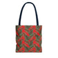 Red Tropical Bliss Tote Bag