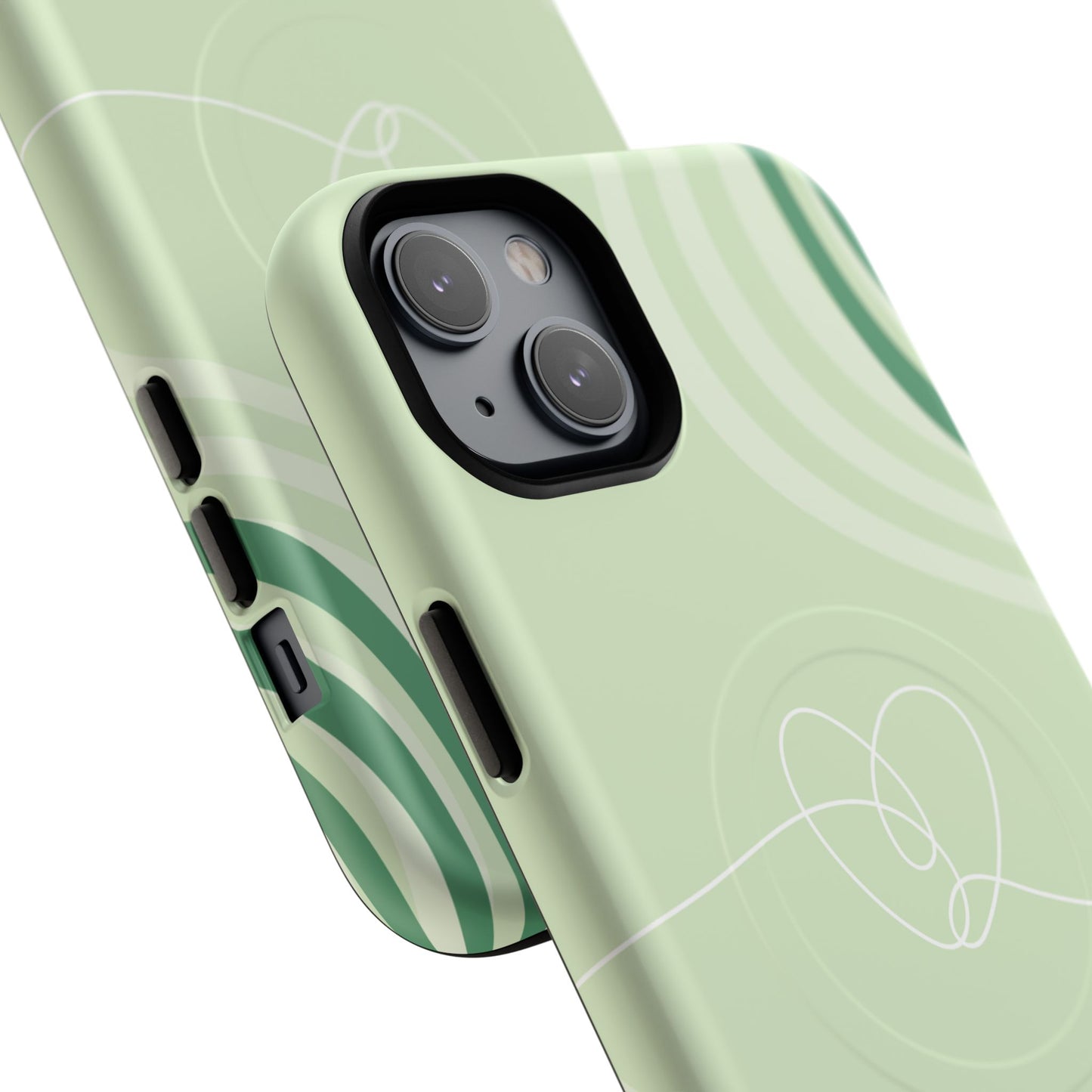 Loving Lines Tough iPhone Magnetic Cases, Eco-Friendly Gift, Birthday Present, iPhone 14, iPhone 15, iPhone 16, Pro, Pro Max, Plus MagSafe Protection Case.