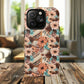 Spirit in Bloom Tough iPhone Magnetic Cases, Cute iPhone Accessories, Flower Design, Gifts for iPhone 14, 15, 16, 17, Pro Max, Boho Style, Western Style
