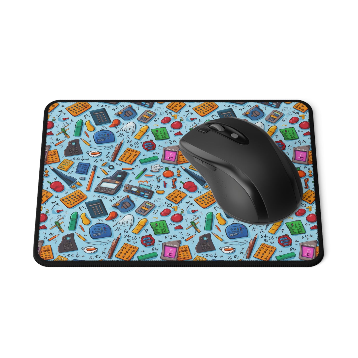 Blue Academic Colorful School-Themed Non-Slip Gaming Mouse Pad - Perfect for Students & Gamers