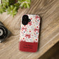 Personalized Rosette Coquette Phone Case - Custom Name/Message 'I Am Stronger Than The Storm' Floral Bow Protective Case