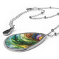 Serenity Waves Oval Necklace