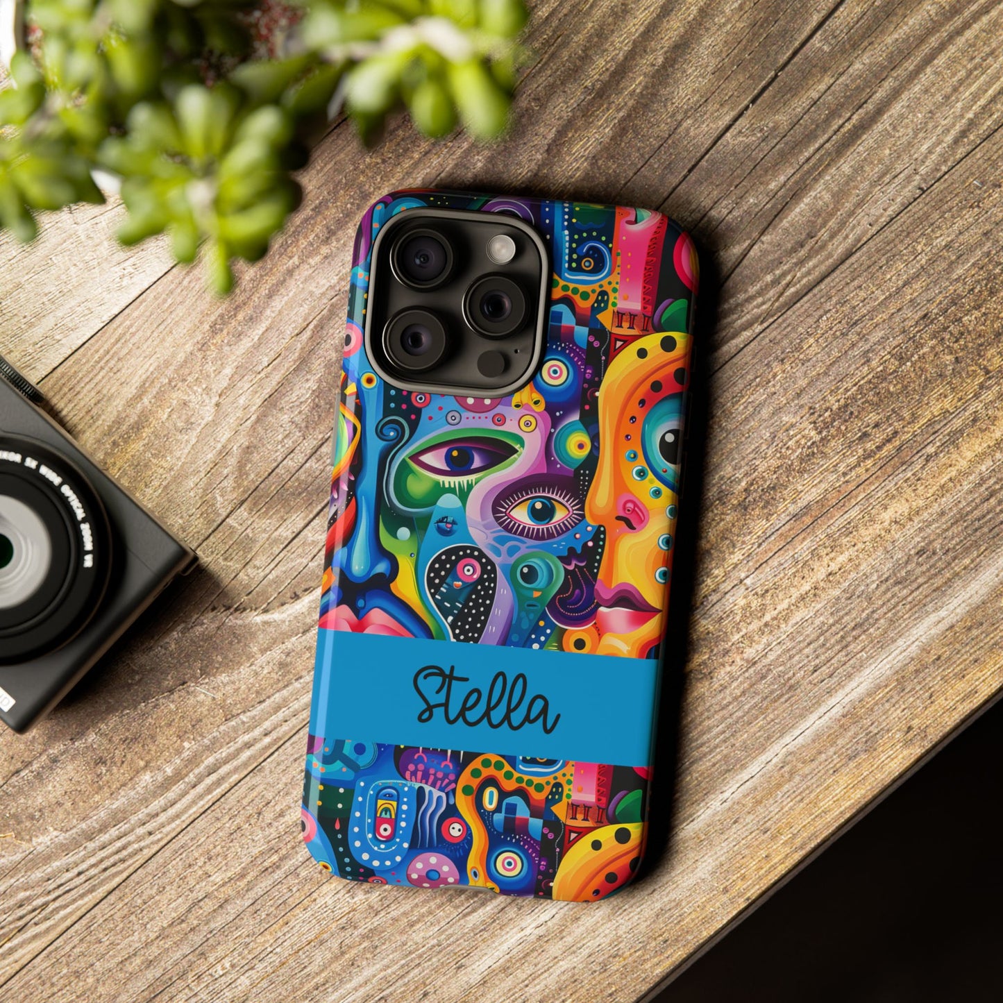 Psychedelic Visions Vibrant Samsung, iPhone and Google Pixel Phone Cases - Colorful Artistic Design