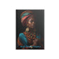 Regal African Elegance, Ethnic Beauty and Elegance Hardcover Notebook with Puffy Covers