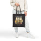 Inspirational Cotton Canvas Tote Bag - 'True Story, He's Not Here!'