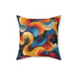 Cosmic Swirl Spun Polyester Square Pillow