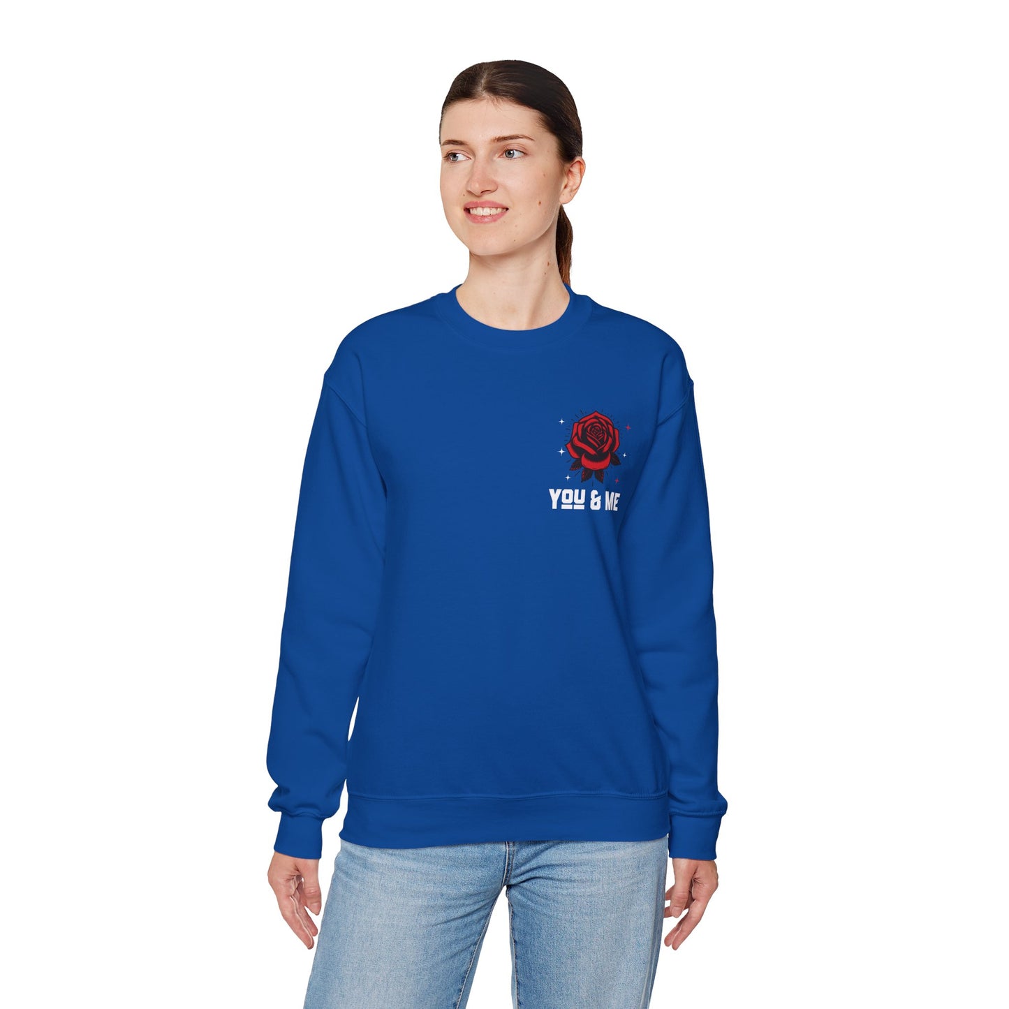 You and Me Valentines Unisex Heavy Blend™ Crewneck Sweatshirt.