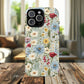 Meadow Whispers Tough iPhone Magnetic Case, Durable iPhone Protection, MagSafe Compatibility Phone Gift for Her, Spring Vibes, Modern Floral Design, Unique Gift Idea