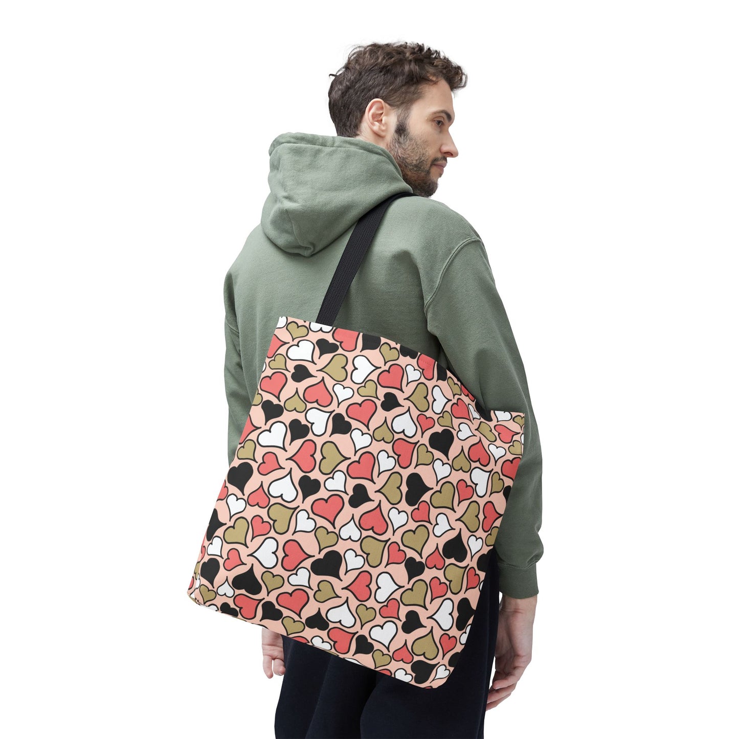Heart Patterned Tote Bag - Cute & Stylish Carryall for Every Occasion