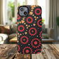 Midnight Ember Bloom Tough Magnetic iPhone Case, Bohemian Floral Design, Stylish iPhone Protection, Gift for Her, Trendy iPhone Accessories