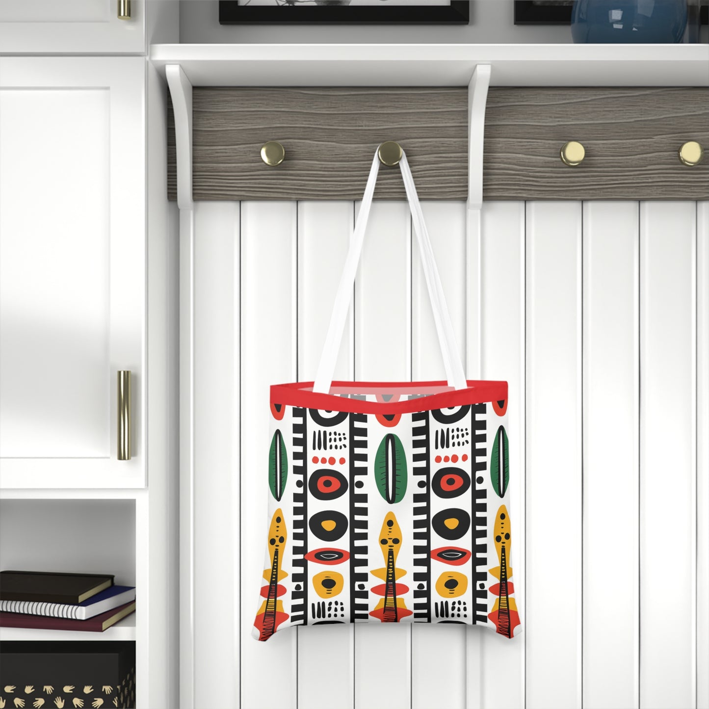 Afrobeat Harmony Shoulder Tote Bag - Colorful Everyday Accessory