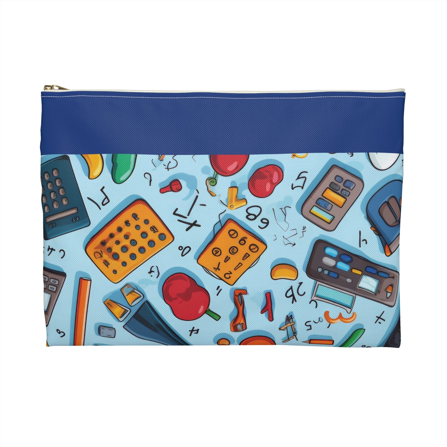 Blue Academic Adventures Accessory Pouch