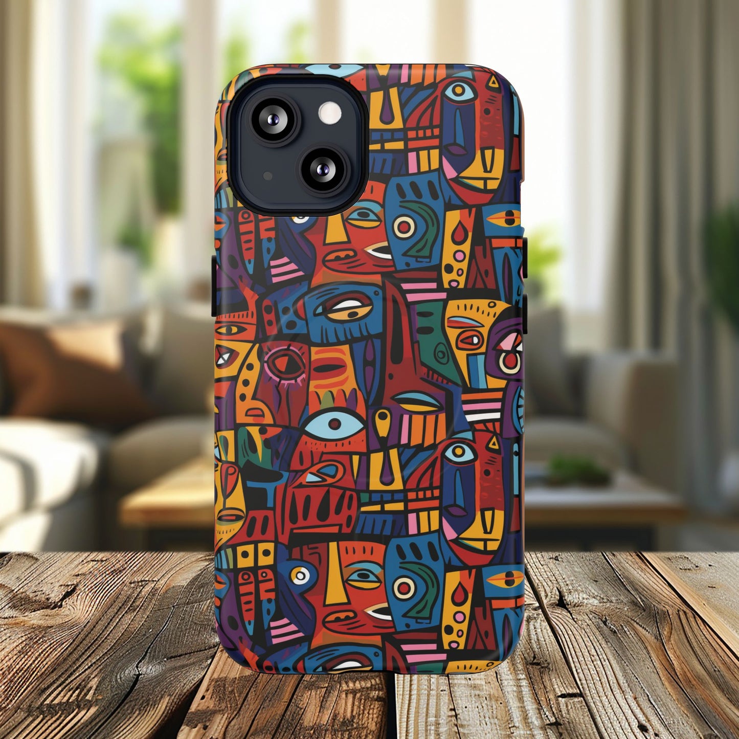 Vibrant Artistic Phone Case | Tough Magnetic Cases | Unique Gift for Art Lovers, Colorful Accessory, iPhone 14, 15, 16, 17 Case.