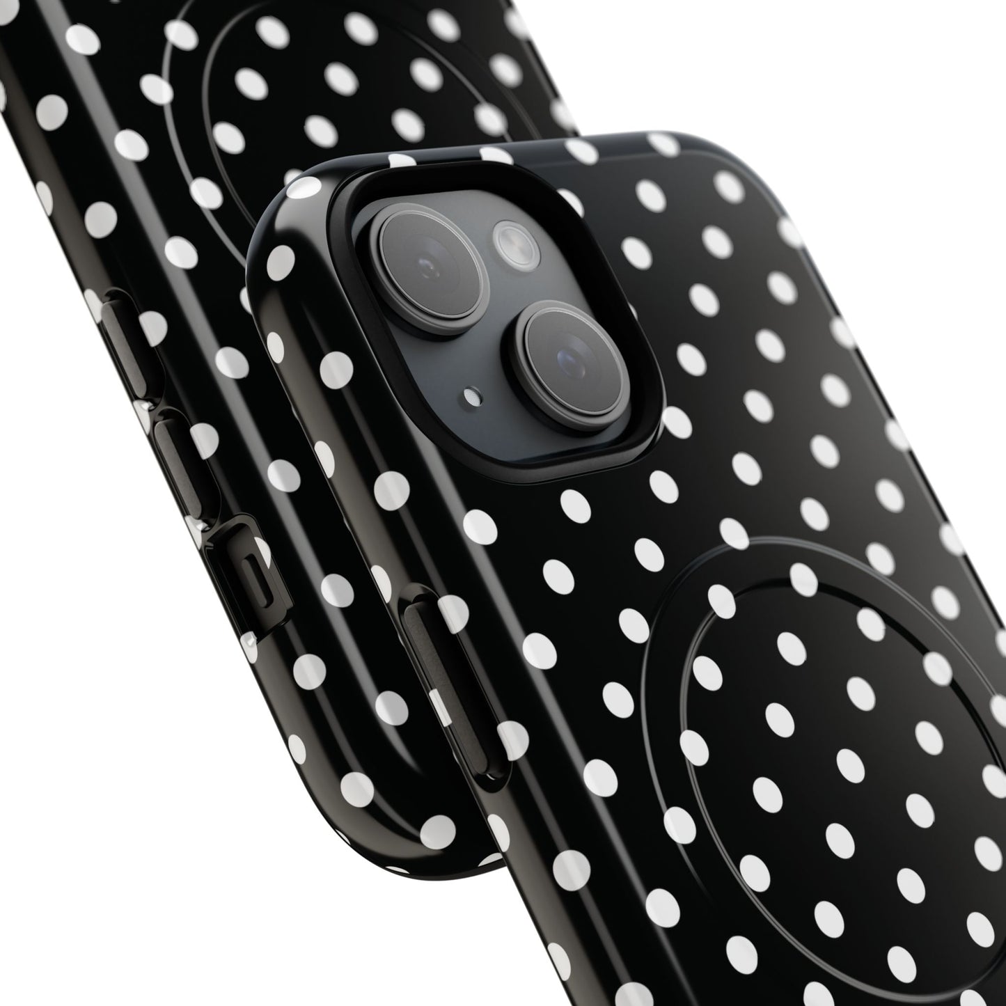 Polka Dot Tough iPhone Magnetic Case, Stylish iPhone Cover for Protection, Unique Gift for Birthdays, Holidays, Tech Lovers