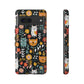 Whimsical Feline Garden iPhone, Samsung or Google Pixel Tough Cases