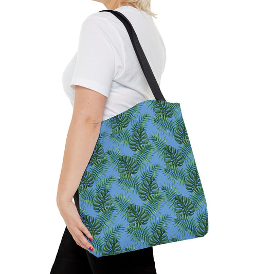 Blue Tropical Bliss Tote Bag