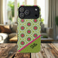 Personalized Meadow Mandala Bloom Vibrant Flower  — Green & Pink Geometric Daisy Design