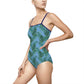 Blue Tropical Bliss Women's One-piece Swimsuit (AOP)