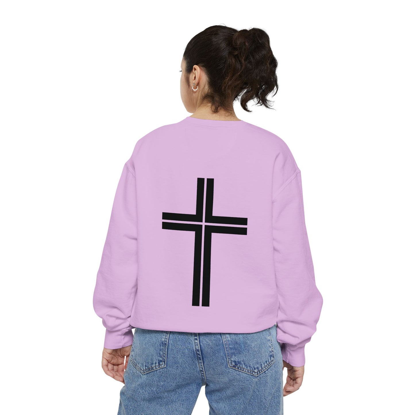 JESUS Unisex Comfort Colors Garment-Dyed Sweatshirt