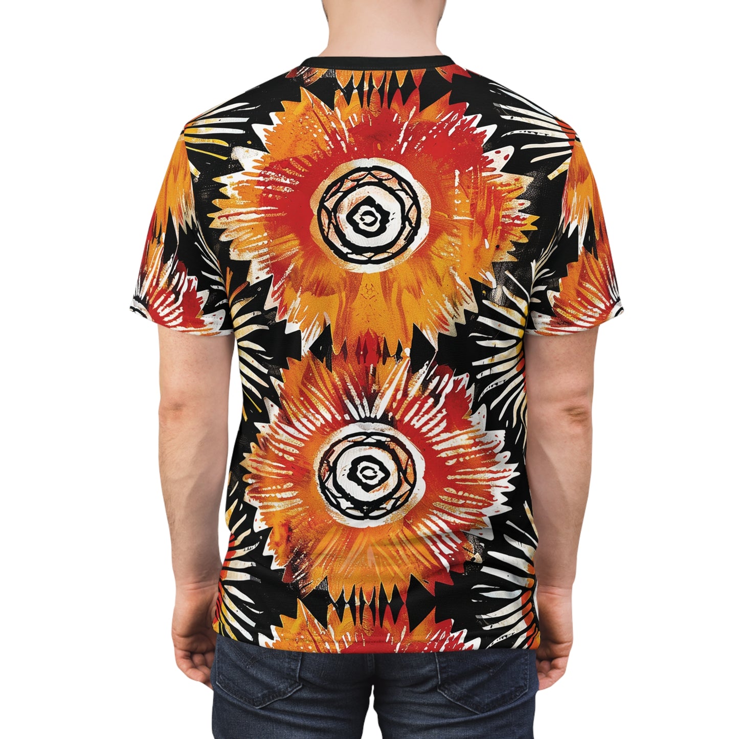 Flame Burst Unisex Tee (AOP)