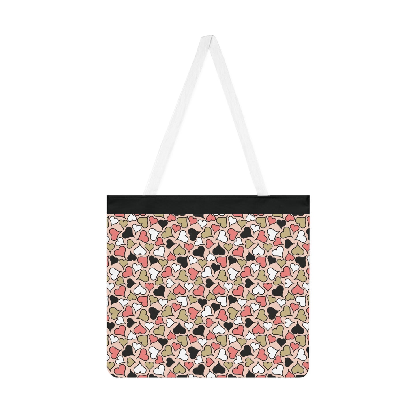 Cute Heart Pattern Shoulder Tote Bag – Perfect for Everyday Use & Gifts