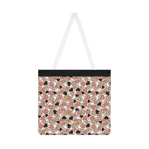 Cute Heart Pattern Shoulder Tote Bag – Perfect for Everyday Use & Gifts