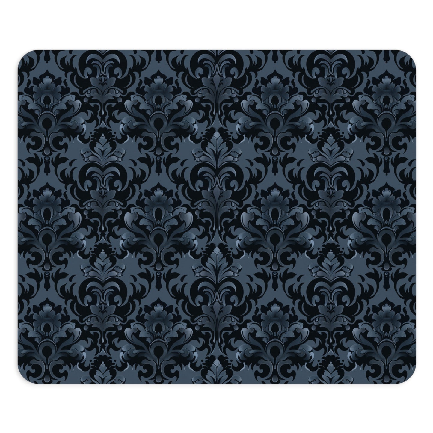 Opulent Dusk Elegant Floral Mouse Pad - Dark Vintage Design for Home Office.
