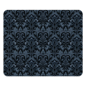 Opulent Dusk Elegant Floral Mouse Pad - Dark Vintage Design for Home Office.