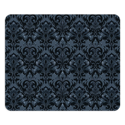 Opulent Dusk Elegant Floral Mouse Pad - Dark Vintage Design for Home Office.
