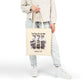 Inspirational Cotton Canvas Tote Bag - 'True Story, He's not Here!' with Matthew 28:6