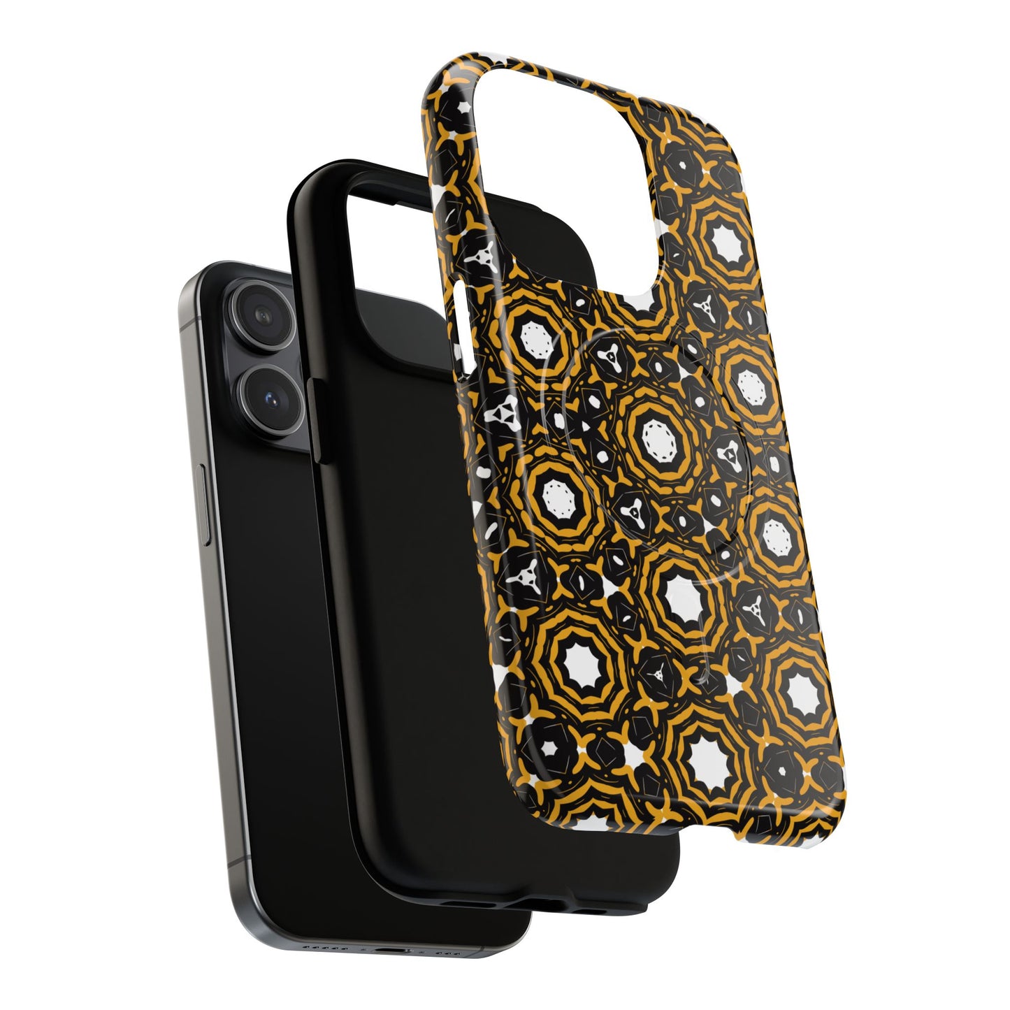 Stylish Tough Magnetic Phone Case, Unique Pattern Phone Cover, Durable Magnetic Case, Trendy Tech Accessories, Gift for Phone Lovers