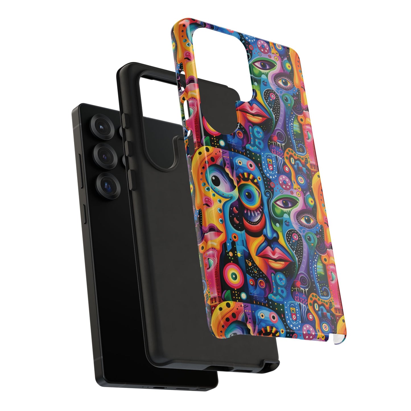 Psychedelic Visions Vibrant Samsung, iPhone and Google Pixel Phone Cases - Colorful Artistic Design