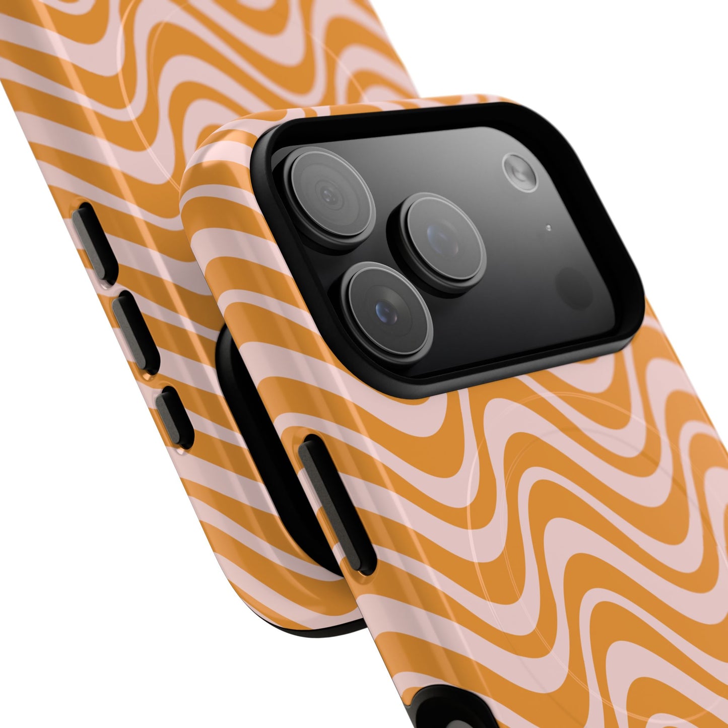 Stylish Tough Magnetic Case for Your iPhone - Trendy Wave Design, Durable Protector, Gift for Her, Cool Tech Accessory, Unique iPhone Cover, Magsafe iPhone Cover.