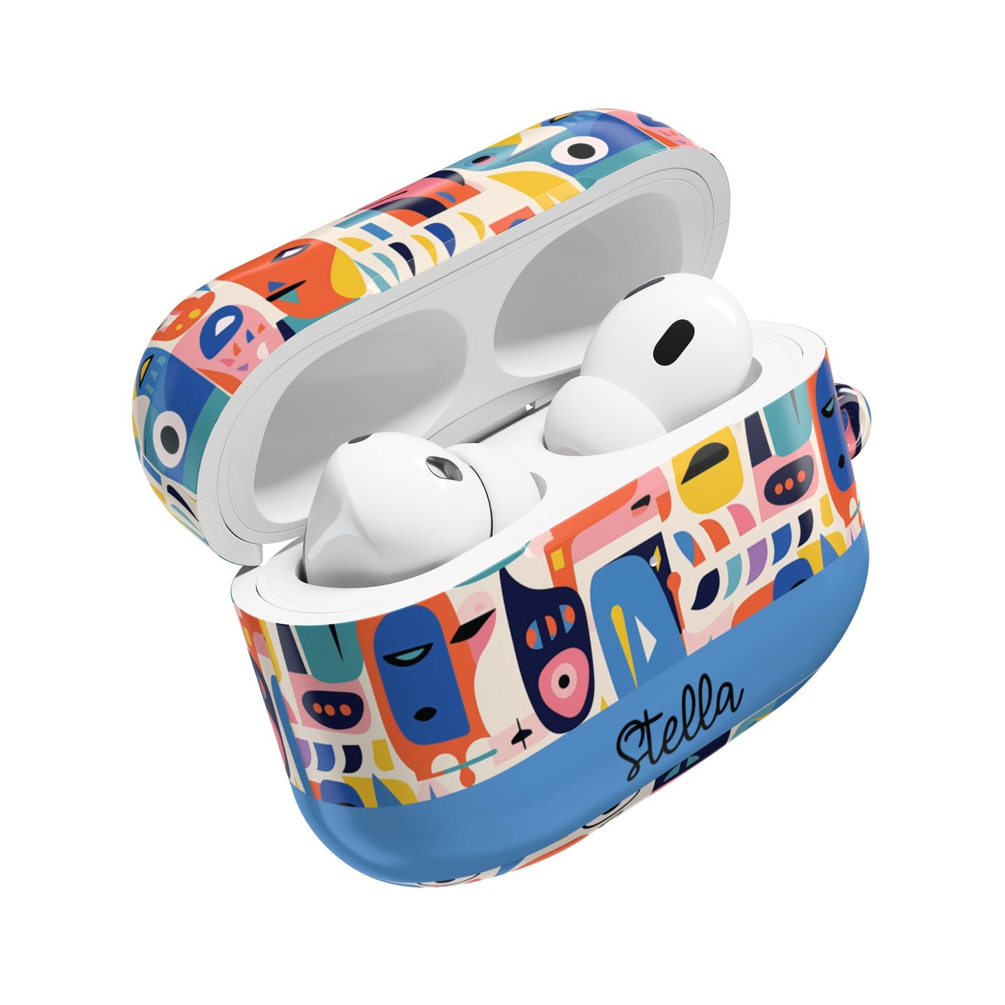 Personalized Abstract Art AirPod Case — Colorful Custom Name/Affirmation Design