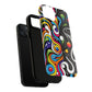 Vibrant Yin Yang Pop Splash Tough Magnetic iPhone Cases, Bold Artwork, Customizable Protection, Gift for Tech Lovers, Colorful iPhone Accessories