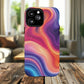 Cosmic Lava Flow Colorful Abstract iPhone Case , Tough Magnetic Protection, Stylish Accessories, Gift for Tech iPhone Lovers, Vibrant Mobile Covers