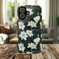 Midnight Magnolia Tough iPhone Magnetic Case, Stylish Stained Glass iPhone Protection, Nature Lover Gift, Spring Vibes