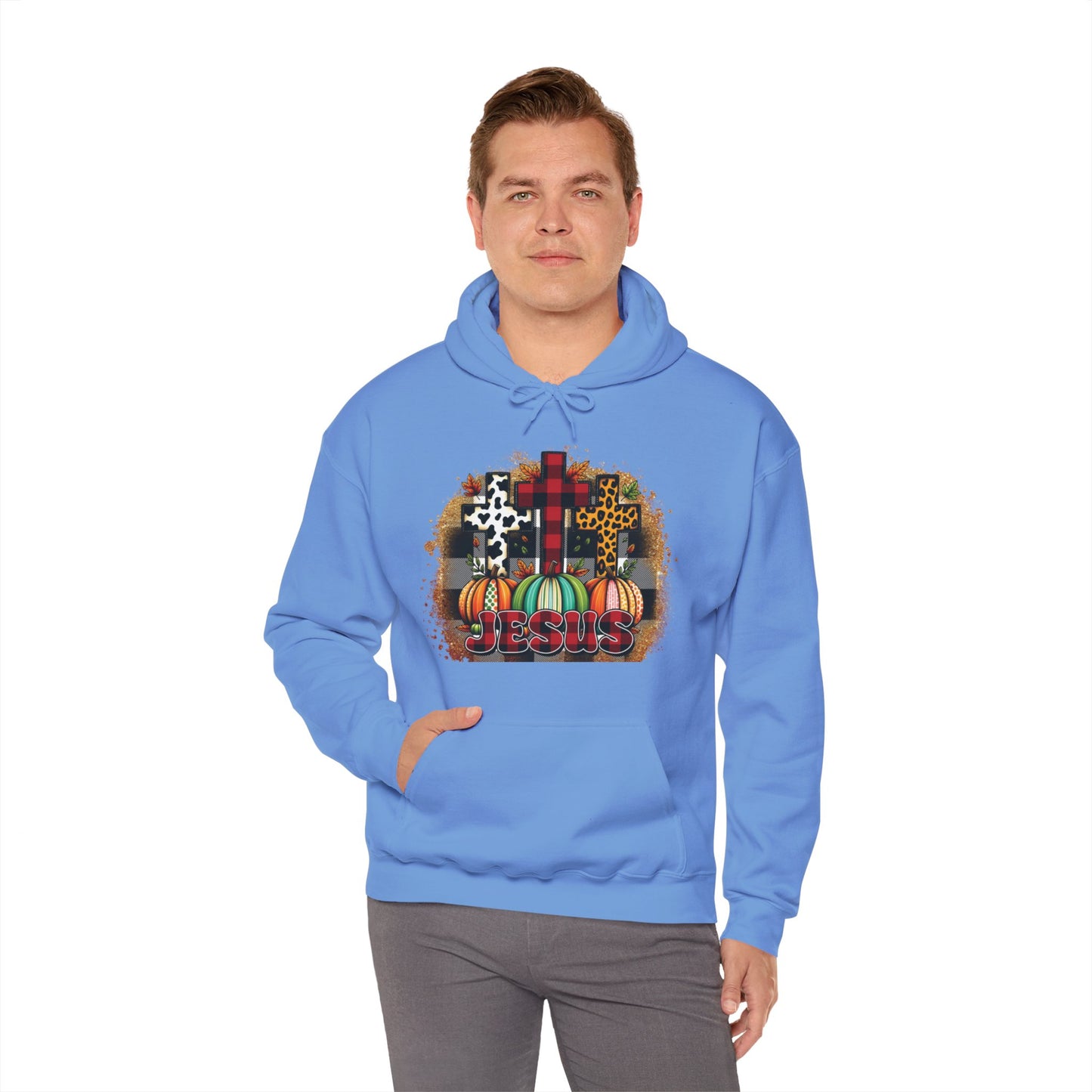 Faithful Harvest Cross Unisex Heavy Blend™ Hooded Sweatshirt