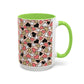 Heart Patterned Coffee Mug - Colorful Love Design, Perfect for Gifts & Celebrations