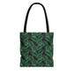 Black Tropical Bliss Tote Bag