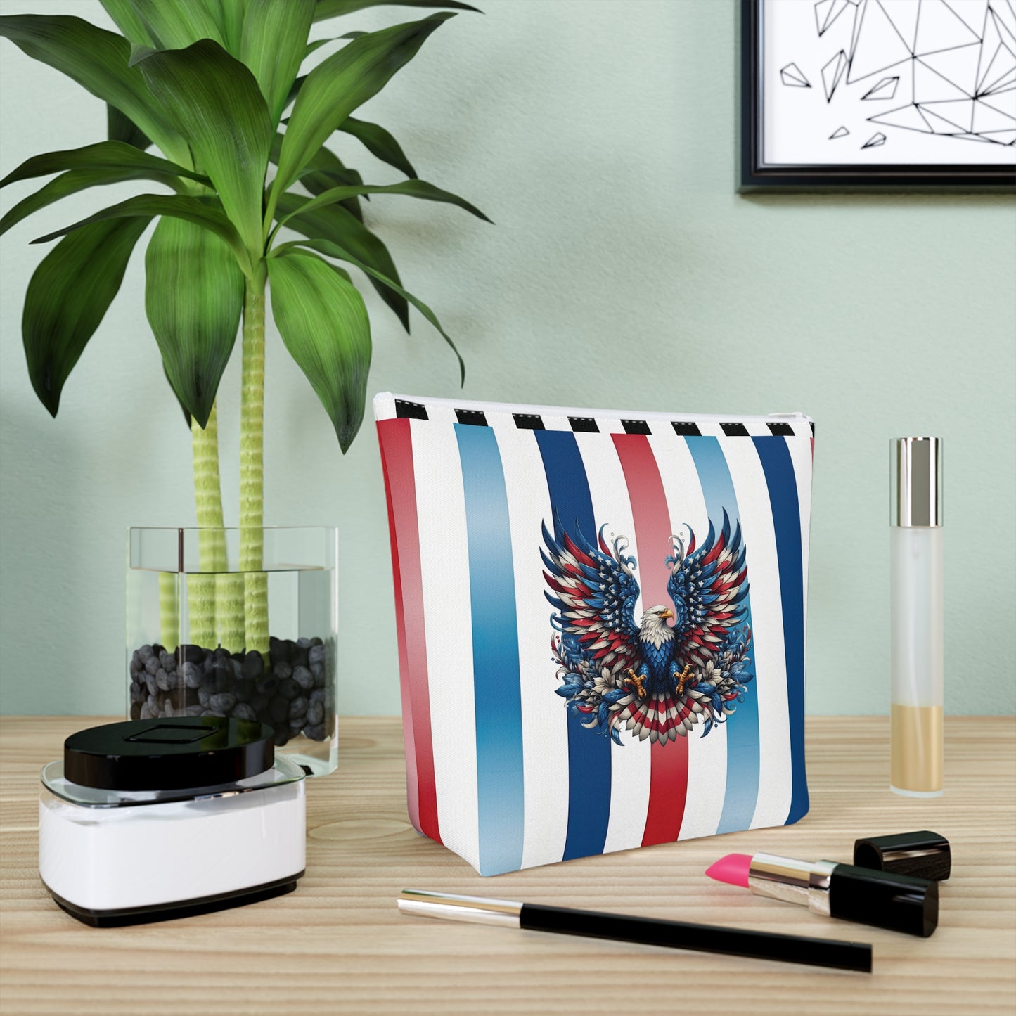 Patriotic Pride Cotton Cosmetic Bag